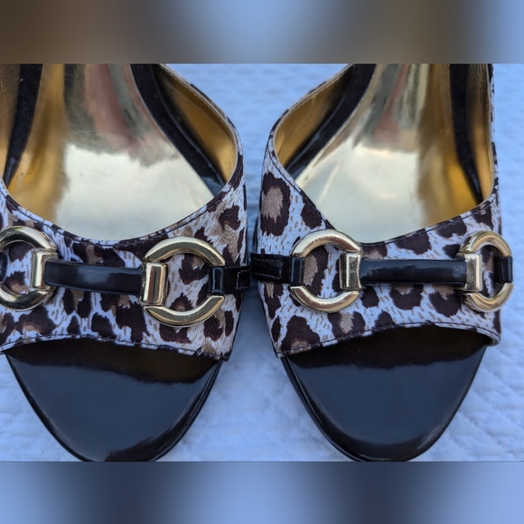 Carlos Santana Y2K leopard print stilettos size 9.5 - Picture 7 of 10